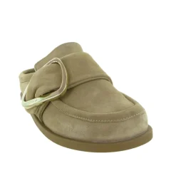 sandales et nu pieds - Mule Sabot - femme - Nubuck - Taupe - Inuikii