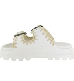 sandales et nu pieds - Mule Sabot - femme - Caoutchouc - Beige - Mou