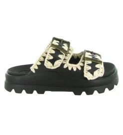 sandales et nu pieds - Mule Sabot - femme - Caoutchouc - Noir - Mou