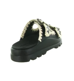 sandales et nu pieds - Mule Sabot - femme - Caoutchouc - Noir - Mou