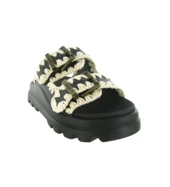 sandales et nu pieds - Mule Sabot - femme - Caoutchouc - Noir - Mou