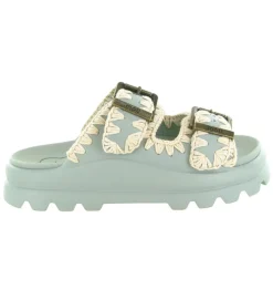 sandales et nu pieds - Mule Sabot - femme - Caoutchouc - Bleu - Mou