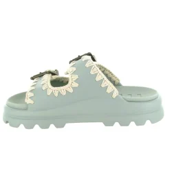 sandales et nu pieds - Mule Sabot - femme - Caoutchouc - Bleu - Mou