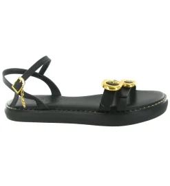 sandales et nu pieds - Mule Sabot - femme - Cuir - Noir - Caryatis