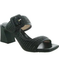 sandales et nu pieds - Mule Sabot - femme - Cuir - Noir - Hispanitas