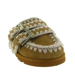 sandales et nu pieds - Mule Sabot - femme - Nubuck - Chestnut - Mou