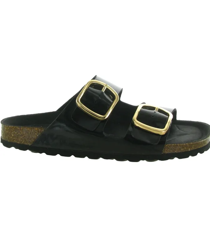 sandales et nu pieds - Mule Sabot - femme - Cuir - Noir - Armando