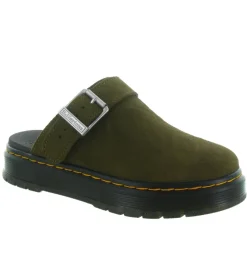 sandales et nu pieds - Mule Sabot - femme - Nubuck - Kaki - Doc martens