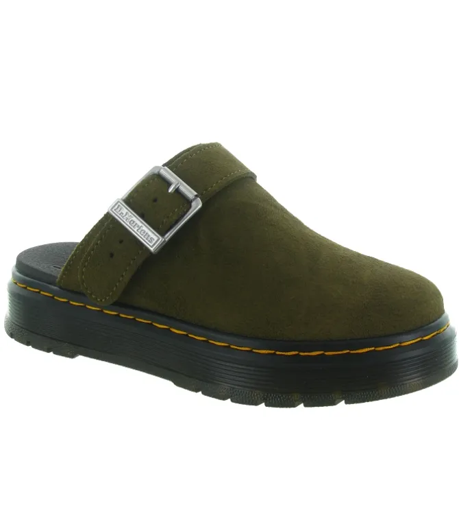 sandales et nu pieds - Mule Sabot - femme - Nubuck - Kaki - Doc martens