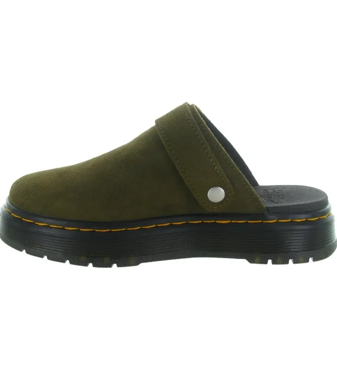 sandales et nu pieds - Mule Sabot - femme - Nubuck - Kaki - Doc martens