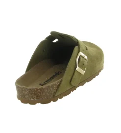 sandales et nu pieds - Mule Sabot - femme - Synthétique - Kaki - Armando