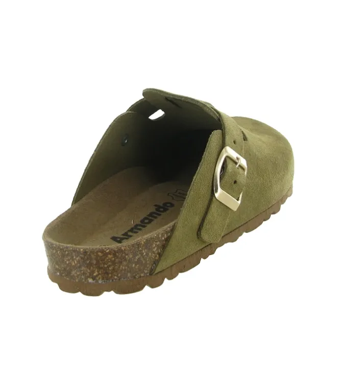 sandales et nu pieds - Mule Sabot - femme - Synthétique - Kaki - Armando