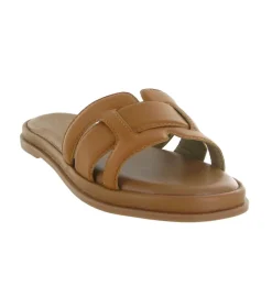 sandales et nu pieds - Mule Sabot - femme - Cuir - Marron - Atelier tropezien