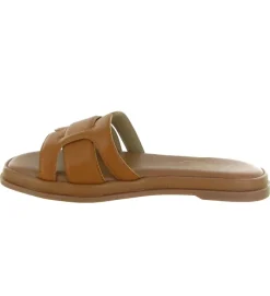 sandales et nu pieds - Mule Sabot - femme - Cuir - Marron - Atelier tropezien