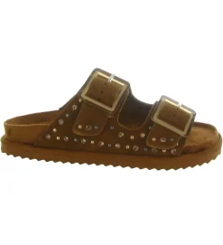 sandales et nu pieds - Mule Sabot - femme - Nubuck - Chestnut - Colors of california
