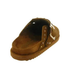 sandales et nu pieds - Mule Sabot - femme - Nubuck - Chestnut - Colors of california