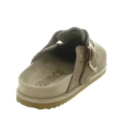 sandales et nu pieds - Mule Sabot - femme - Nubuck - Beige - Colors of california