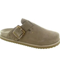 sandales et nu pieds - Mule Sabot - femme - Nubuck - Beige - Colors of california