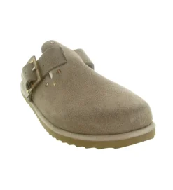 sandales et nu pieds - Mule Sabot - femme - Nubuck - Beige - Colors of california
