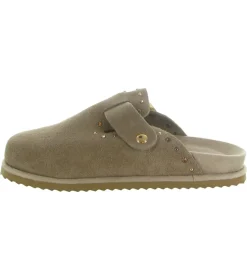 sandales et nu pieds - Mule Sabot - femme - Nubuck - Beige - Colors of california