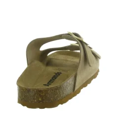 sandales et nu pieds - Mule Sabot - femme - Nubuck - Taupe - Armando