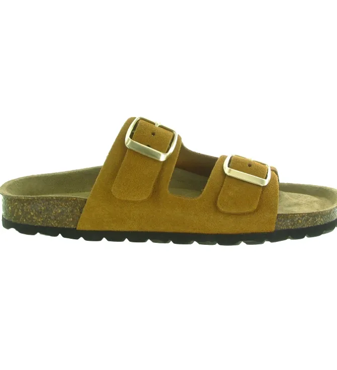 sandales et nu pieds - Mule Sabot - femme - Nubuck - Camel - Armando