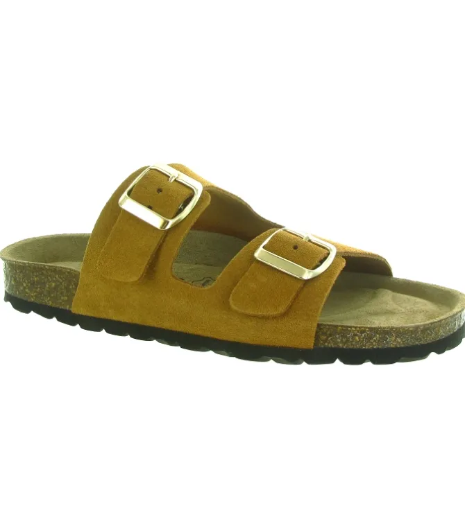 sandales et nu pieds - Mule Sabot - femme - Nubuck - Camel - Armando