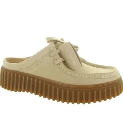 sandales et nu pieds - Mule Sabot - femme - Nubuck - Beige - Clarks