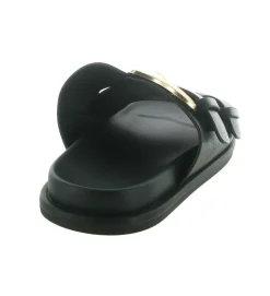 sandales et nu pieds - Mule Sabot - femme - Cuir - Noir - Noa harmon