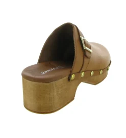 sandales et nu pieds - Mule Sabot - femme - Cuir - Marron - Xapatan