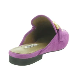 sandales et nu pieds - Mule Sabot - femme - Nubuck - Violet - Bibi lou