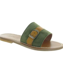 sandales et nu pieds - Mule Sabot - femme - Cuir - Vert - K.jacques