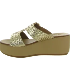 sandales et nu pieds - Mule Sabot - femme - Cuir - Or - Inuovo