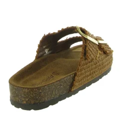 sandales et nu pieds - Mule Sabot - femme - Cuir - Marron - Donna lucca