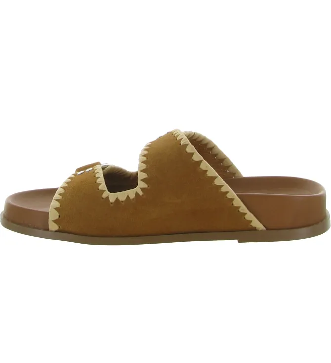 sandales et nu pieds - Mule Sabot - femme - Cuir - Chestnut - Bibi lou