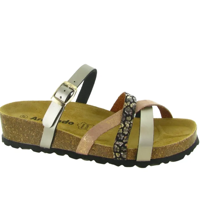 sandales et nu pieds - Mule Sabot - femme - Synthétique - Or - Armando