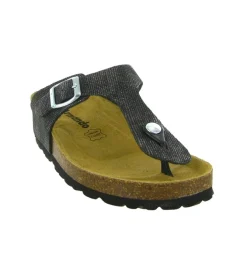 sandales et nu pieds - Mule Sabot - femme - Cuir - Noir - Armando