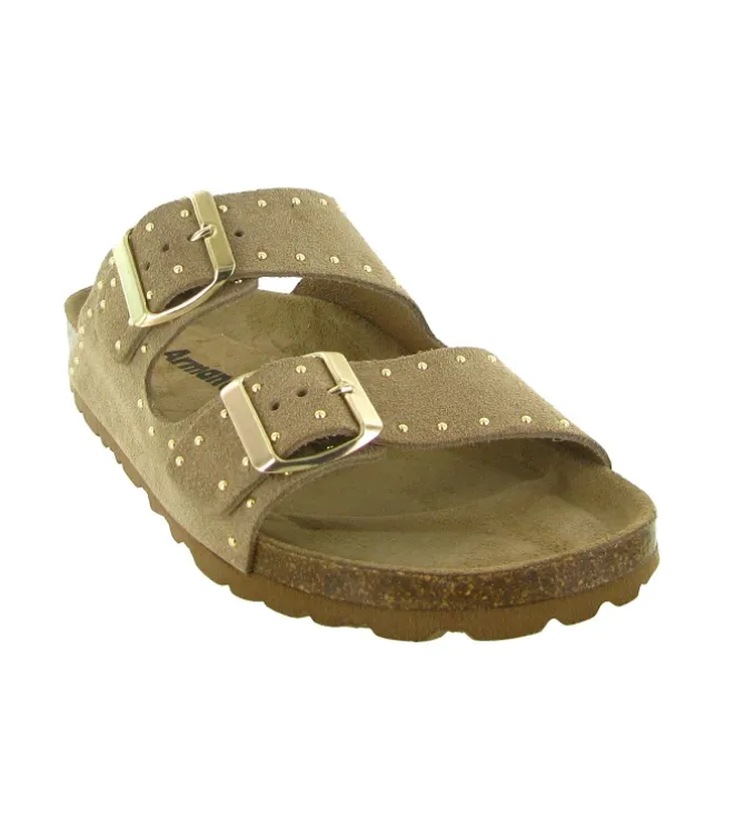 sandales et nu pieds - Mule Sabot - femme - Synthétique - Beige - Armando
