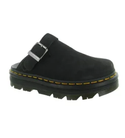 sandales et nu pieds - Mule Sabot - femme - Nubuck - Noir - Doc martens