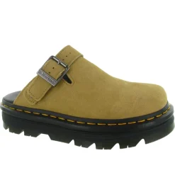 sandales et nu pieds - Mule Sabot - femme - Nubuck - Beige - Doc martens