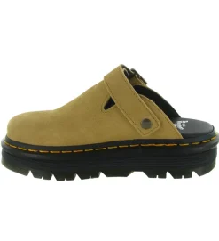 sandales et nu pieds - Mule Sabot - femme - Nubuck - Beige - Doc martens