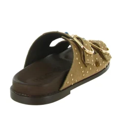 sandales et nu pieds - Mule Sabot - femme - Nubuck - Beige - Inuovo