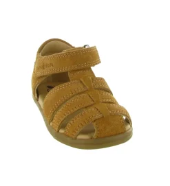 sandales et nu pieds - Semelle souple - bebe garcon - Nubuck - Marron - Shoo pom
