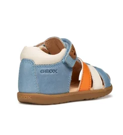 sandales et nu pieds - Semelle souple - bebe garcon - Cuir - Bleu - Geox