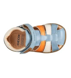 sandales et nu pieds - Semelle souple - bebe garcon - Cuir - Bleu - Geox