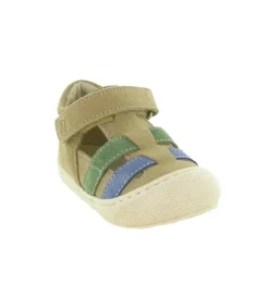 sandales et nu pieds - Semelle souple - bebe garcon - Nubuck - Beige - Naturino