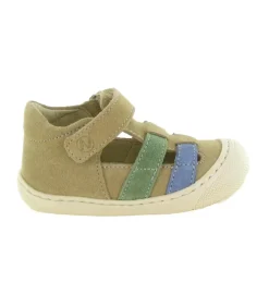 sandales et nu pieds - Semelle souple - bebe garcon - Nubuck - Beige - Naturino