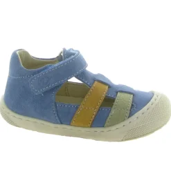 sandales et nu pieds - Semelle souple - bebe garcon - Nubuck - Bleu - Naturino
