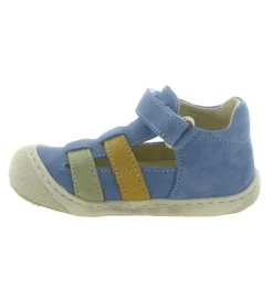sandales et nu pieds - Semelle souple - bebe garcon - Nubuck - Bleu - Naturino