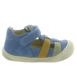 sandales et nu pieds - Semelle souple - bebe garcon - Nubuck - Bleu - Naturino